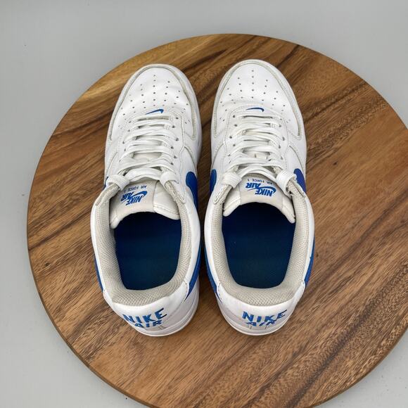 Nike Air Force 1 Low Shoes Mens Size 10.5 Retro Royal Blue Gum Casual Sneakers main image 4